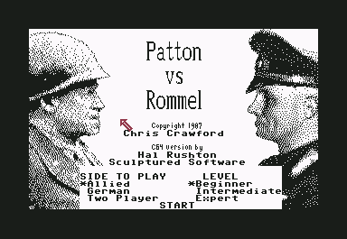 Patton vs Rommel screenshot 3 for Commodore 64